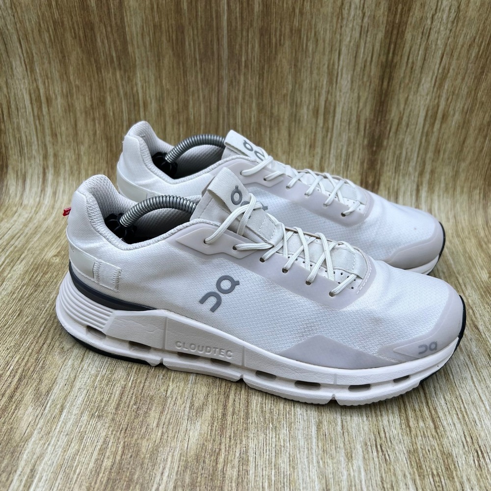 On Cloudnova Form Sneakers Women's Size 8.5 White Undyed Athletic Shoes 26.98478